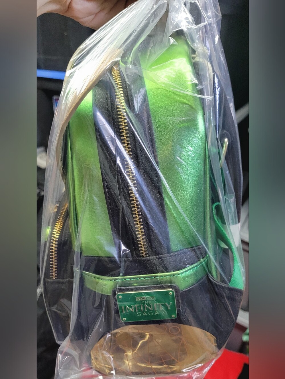 Loungefly Marvel Metallic Loki Mini Backpack - Picture 7 of 9